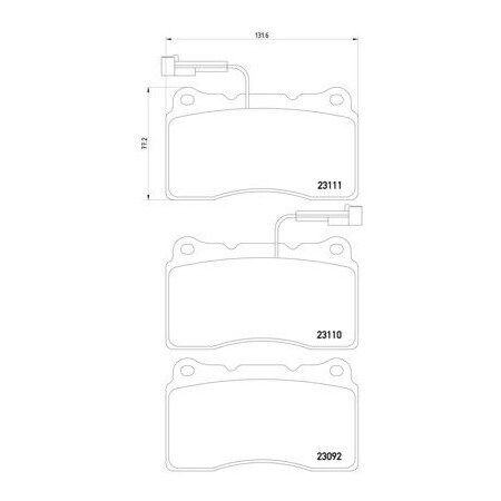 Pagid Brakes Disc Brake Pad, 355018361 355018361